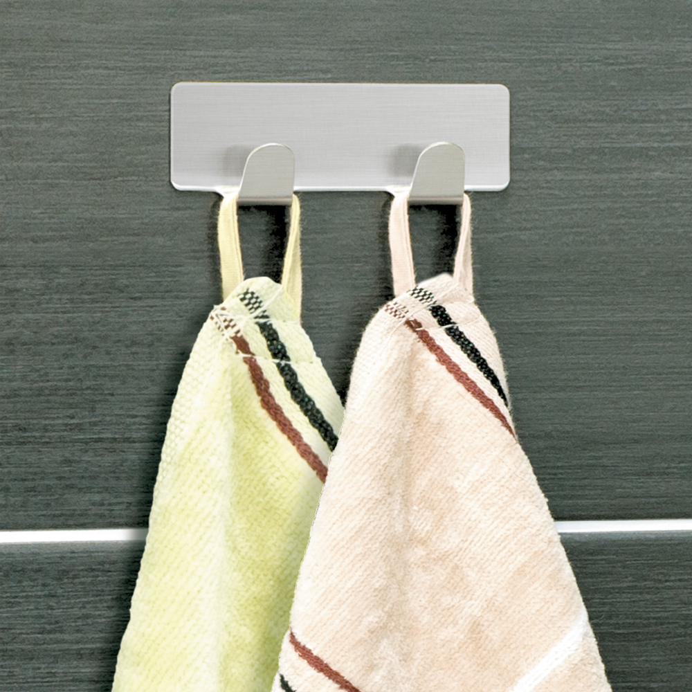 Self-adhesive hooks stainless steel
