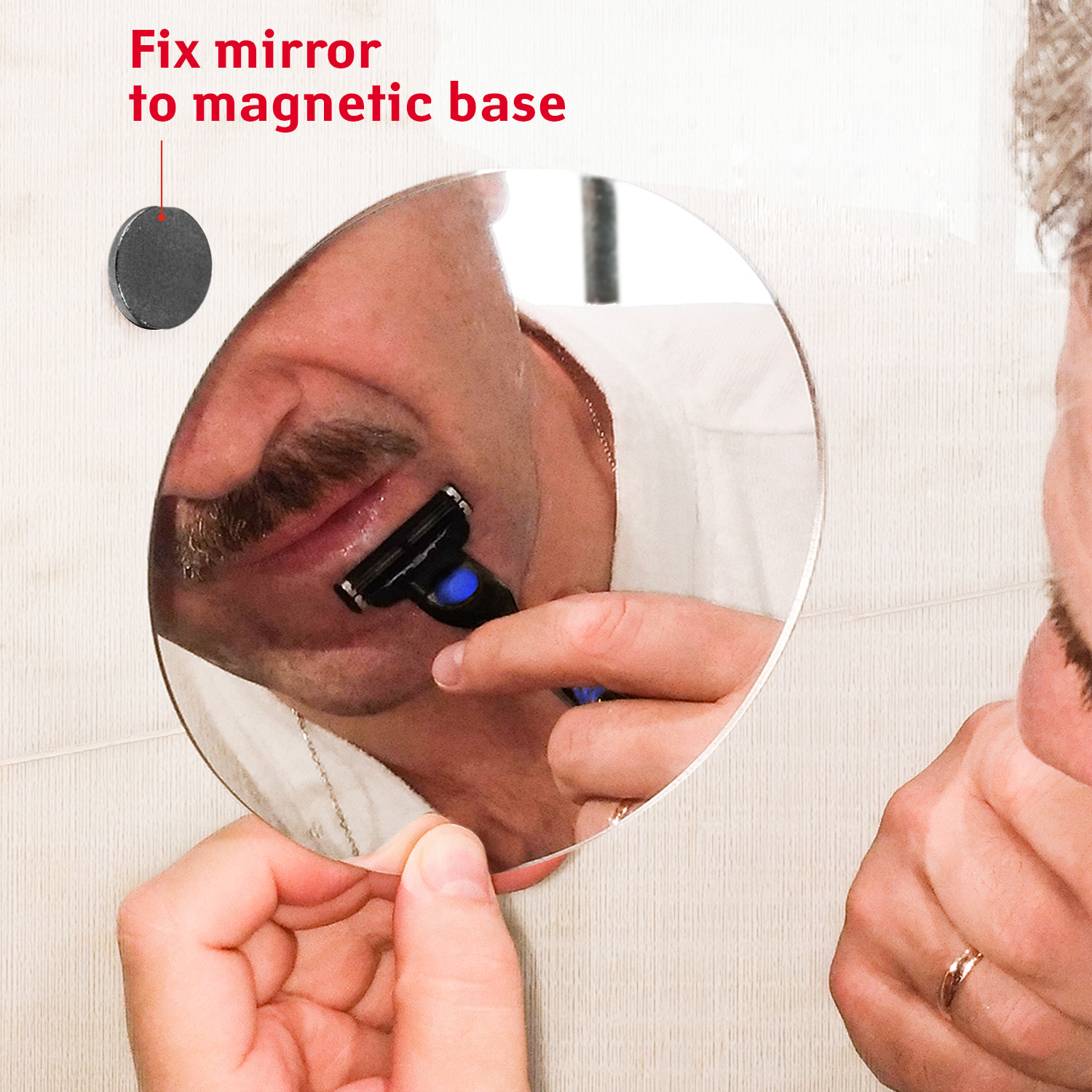 Change mirror on magnetic base
