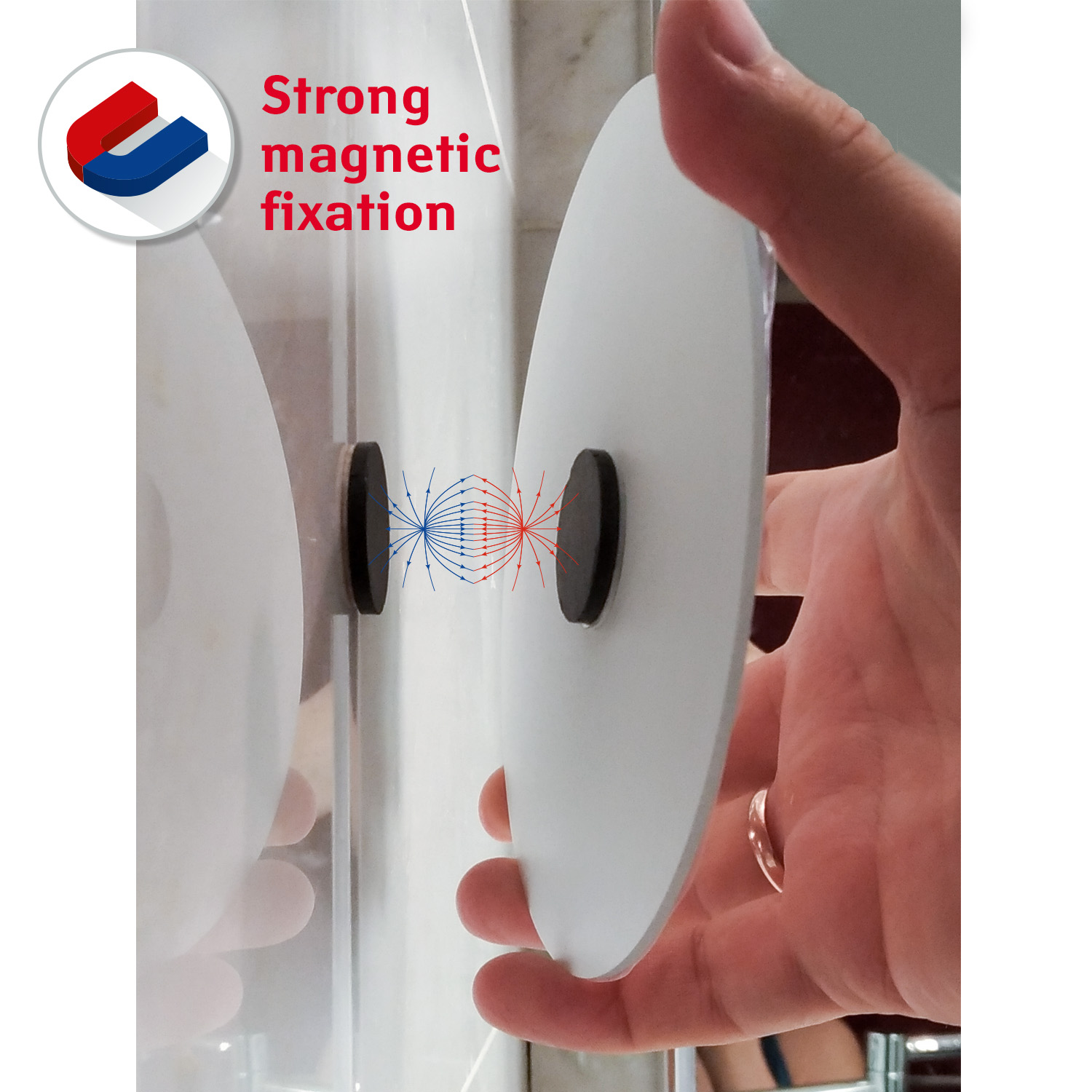 CHANGE self adhesive magnetic fixation